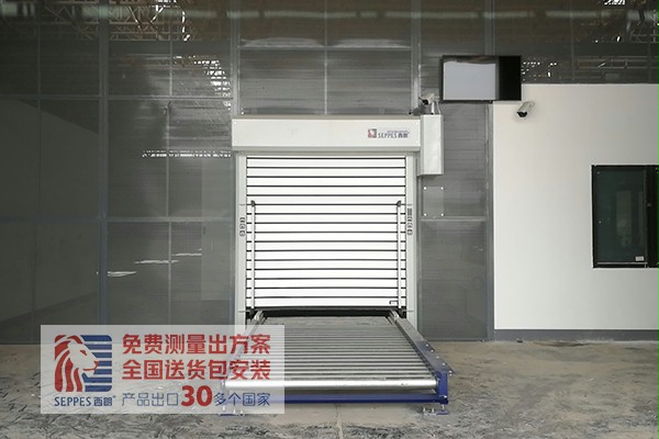 铝合金门帘快速门与机场X光安检机联动工作
