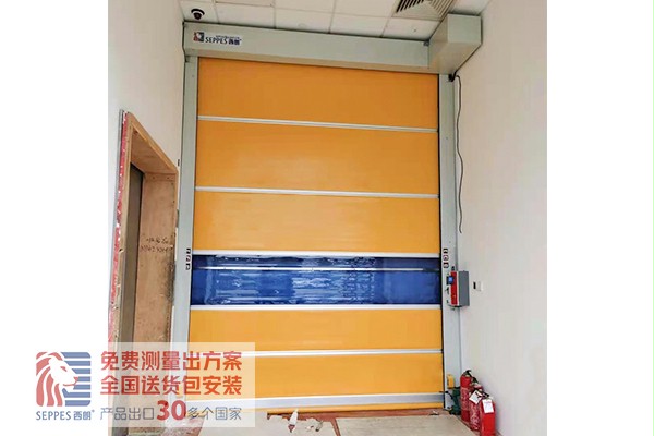 快速门搭配防火卷帘门满足苏州医药缓冲间要求 快速门搭配防火卷帘门满足苏州医药缓冲间要求